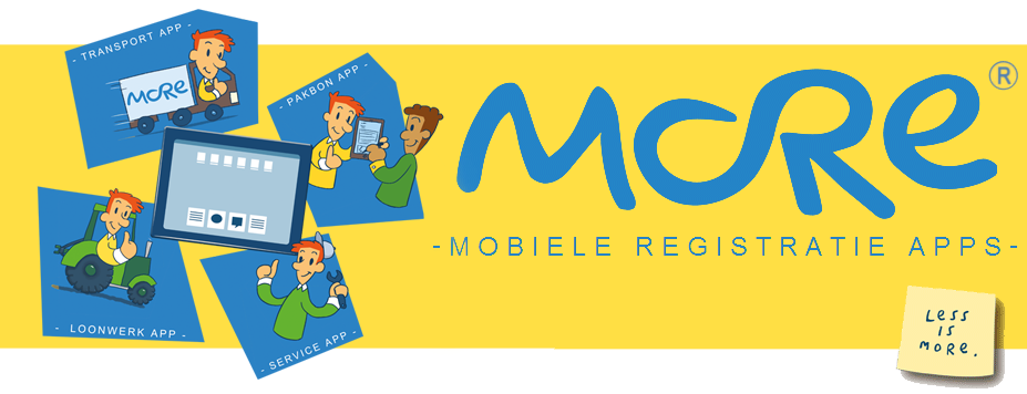 MoRE mobiele registratie apps logo